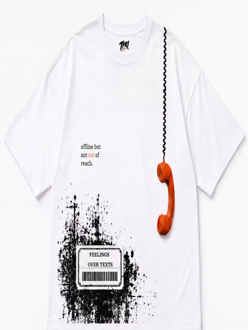 Feelings Over Texts – Offline But Not Out of Reach Graphic T-Shirt
